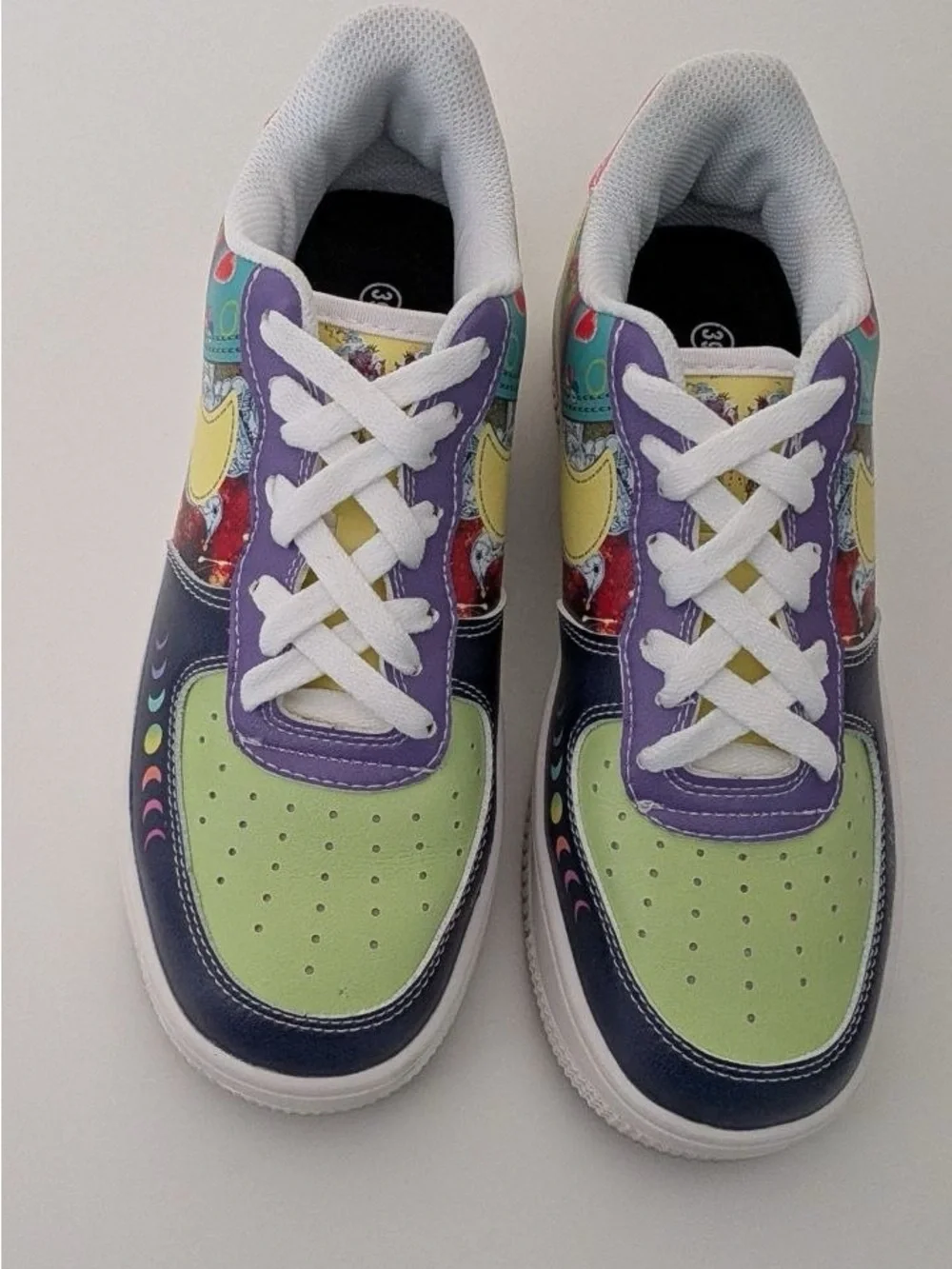 Nike Multicolor Sneakers - Green, Purple & Pink